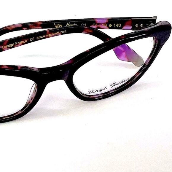 Black and Purple Women's Glasses - Picture 4 of 10